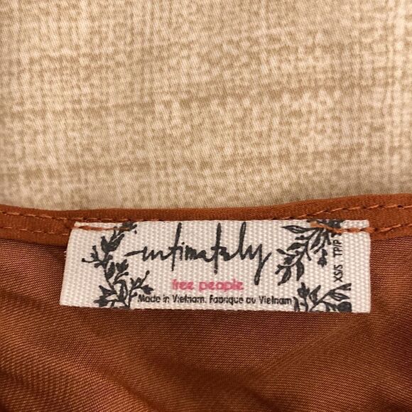 NWT Free People Day To Night Adjustable Slip Dress in Cinnaber. Size XXS. - Picture 9 of 9